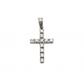 Cruz de Oro Blanco 18 Kt....