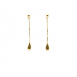 Pendientes 2 en 1 de Oro 18...