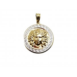 Colgante de Oro Bicolor 18...