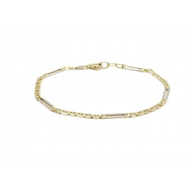 Pulsera de Oro Bicolor 18...