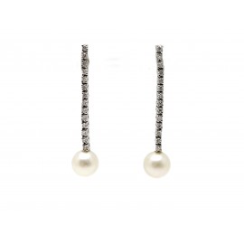 Pendientes de Oro Blanco 18...