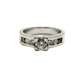 Anillo de Oro Blanco 18 Kt....