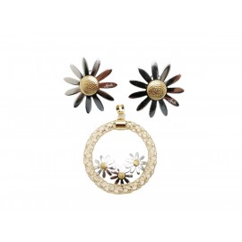 Conjunto de Oro Bicolor 18...