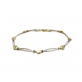 Pulsera de Oro Bicolor 18...