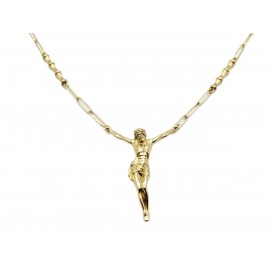 Cadena con Cristo de Oro 18...