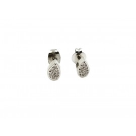 Pendientes de Oro Blanco 18...