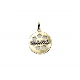Colgante de Oro Bicolor 18...
