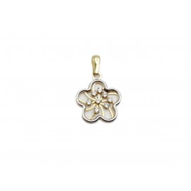 Colgante de Oro Bicolor 18...