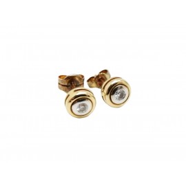 Pendientes de Oro Bicolor...