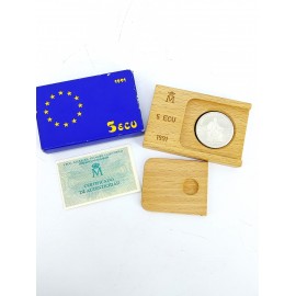 Moneda Plata 925 5 ECU...