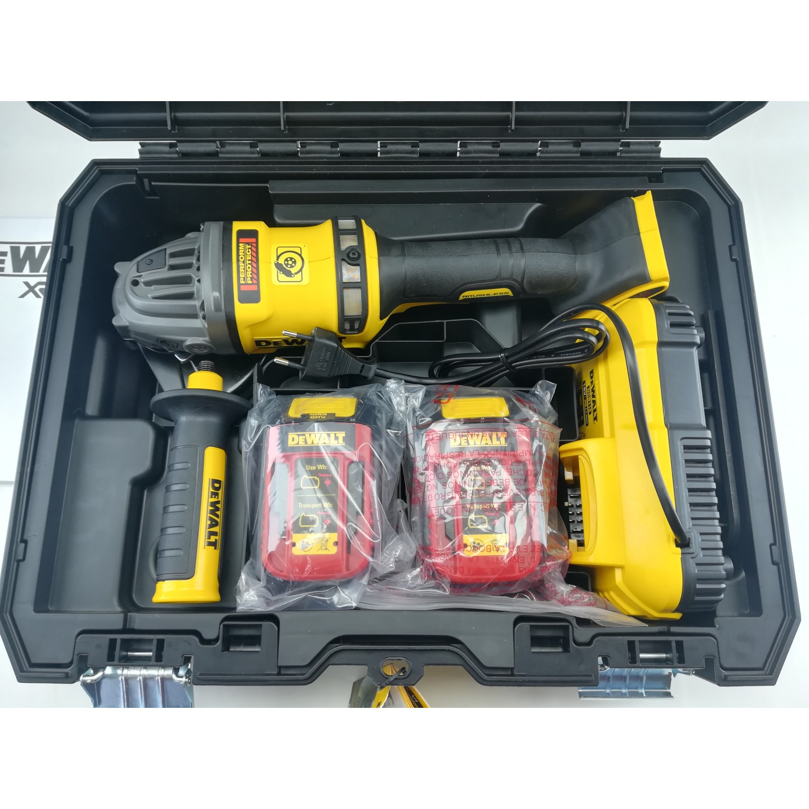 Dewalt Dcg T Qw Mini Amoladora Sin Escobillas Xr Flexvolt V Mm X Baterias Ah