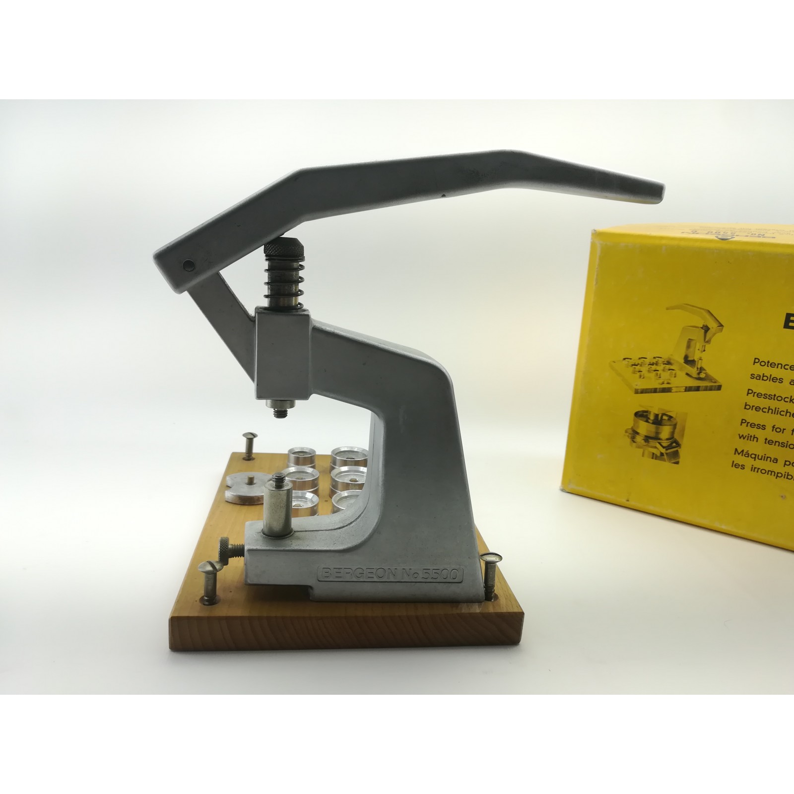 PRENSA PARA RELOJERO BERGEON Nº 5500 C CON CAJA
