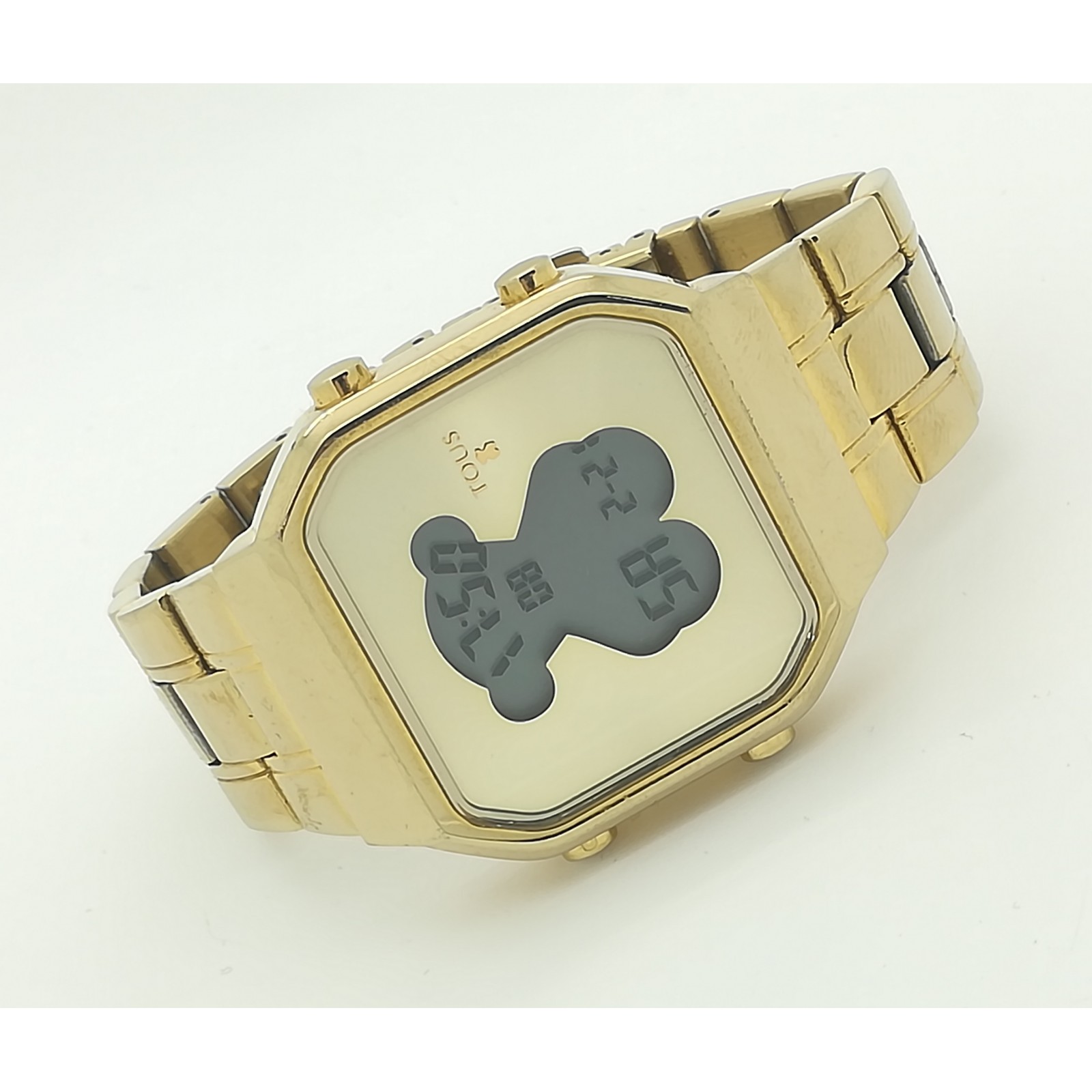 Reloj Tous digital de mujer D-BEAR en acero dorado, de estilo