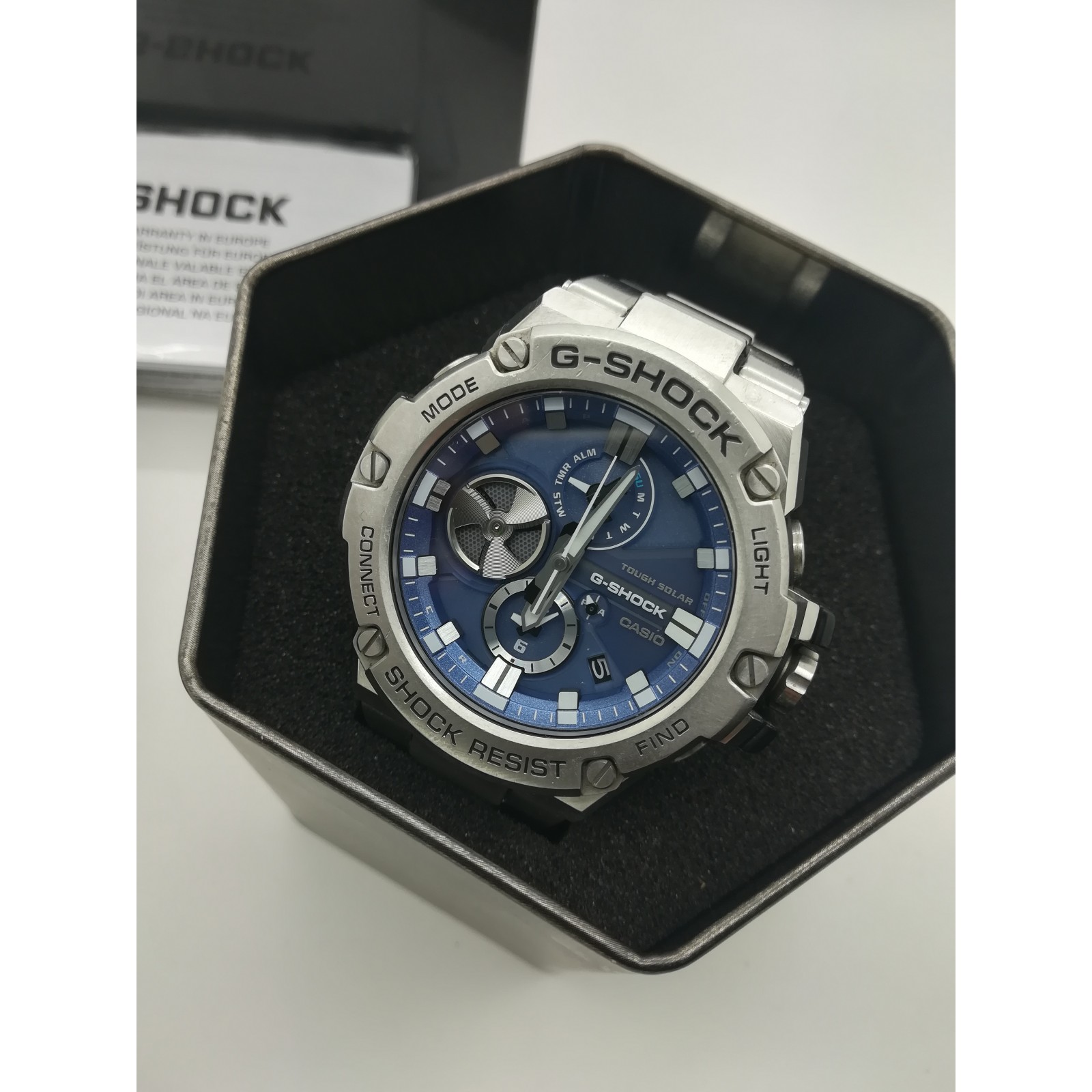 Montre Casio G-Shock Bleue Bluetooth Réf GA-B2100-2AER