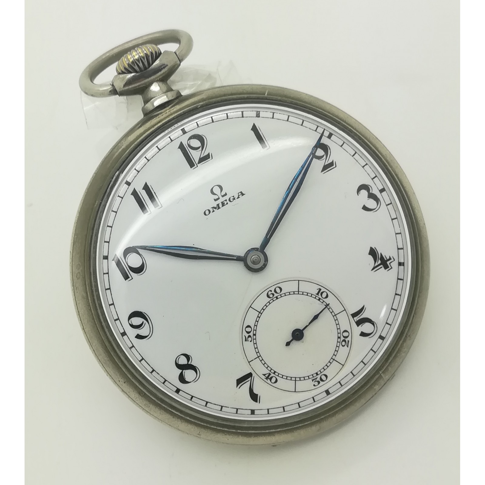 Reloj de bolsillo OMEGA Vintage Cal. 38,5 L-T1 Acero de 1934 segunda mano
