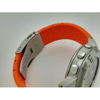 Relojes pulsera 20 mm naranja negros para Tissot T-Touch z353 z352 z253 z252 Strap 