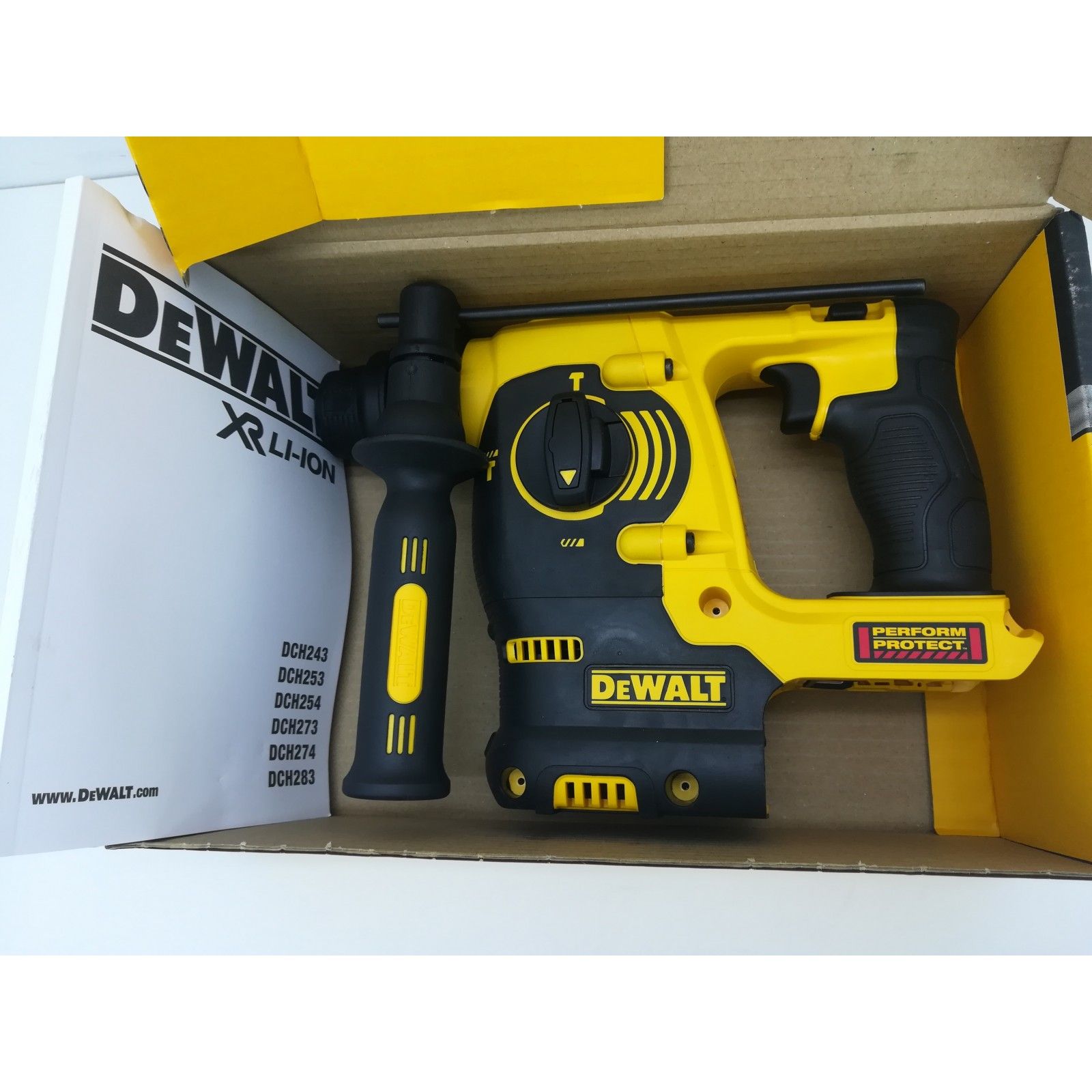 Perforateur burineur DEWALT DCH253NT-XJ SDS-plus XR 18V 2.1J avec