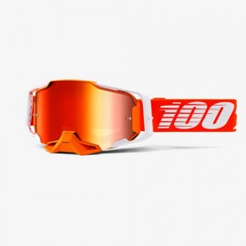 Gafas para Moto 100% Armega Falcon Blanco/Rojo Ideal para motocross y enduro (Nuevo)