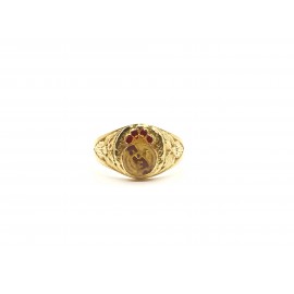 Anillo oro 18 kt. Escudo...