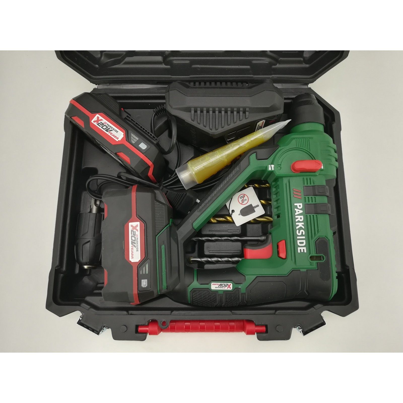 Parkside Pabs 20 Li B2 2 Ladegerät TALADRO PARKSIDE PABH 20-LI B2 + 2 BATERIAS 2AH/4AH + CARGADOR (NUEVO)