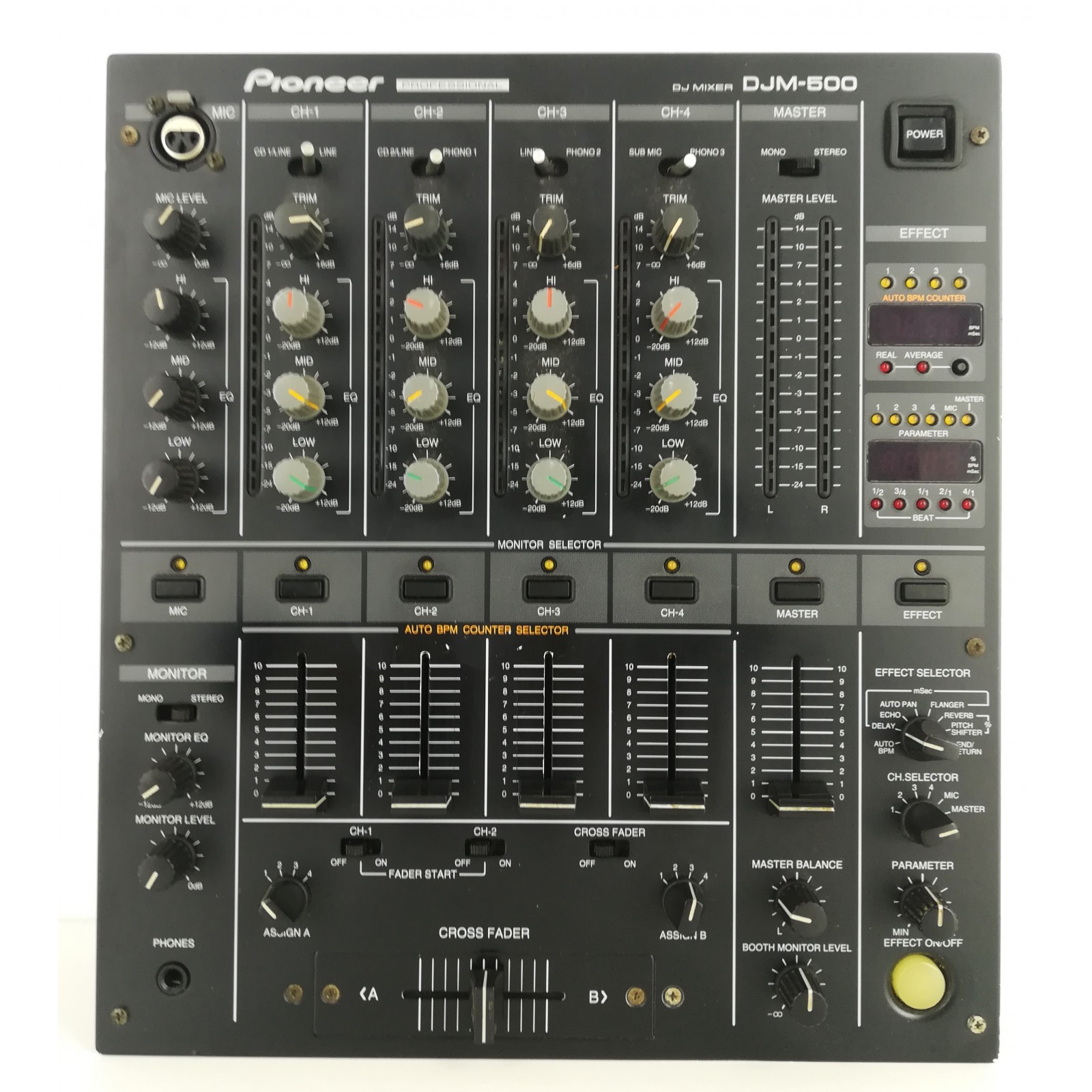 Mesa de Mezclas DJ PIONEER DJM-500 de 4 Canales con efectos de