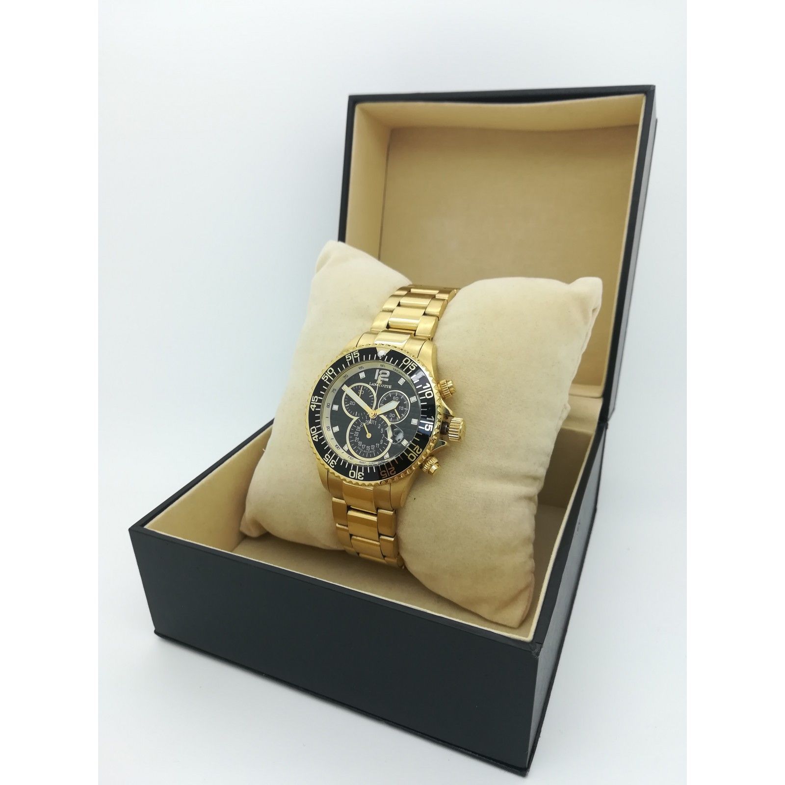 reloj-de-cuarzo-lanscotte-symbol-chronograph-dorado-con-estuche-de