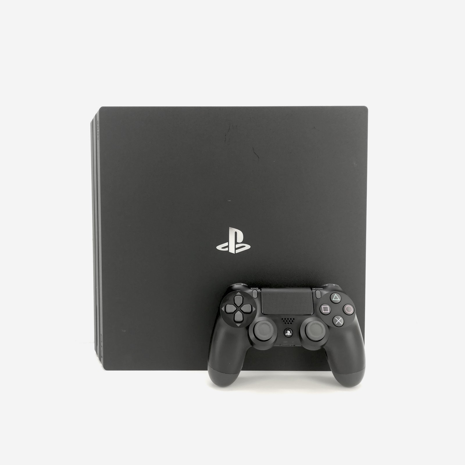 Coronel Ajustable Hola Consola Playstation 4 SONY PS4 PRO 4K 1TB Negra con mando versión 2 y  cables de segunda mano
