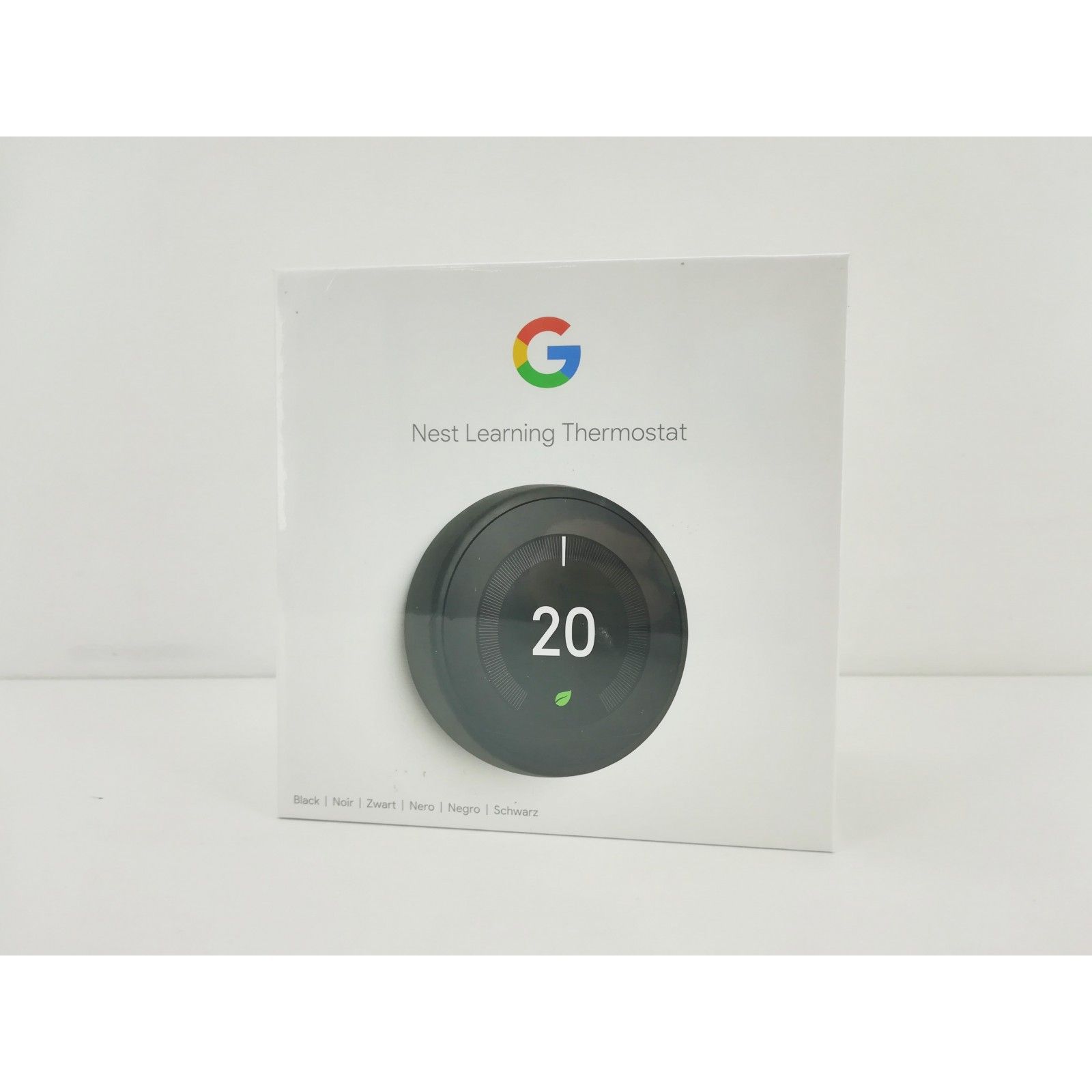 Google Nest Learning Termostato 3a Generazione T3018US - Nero Specchio - Nuovo In Scatola