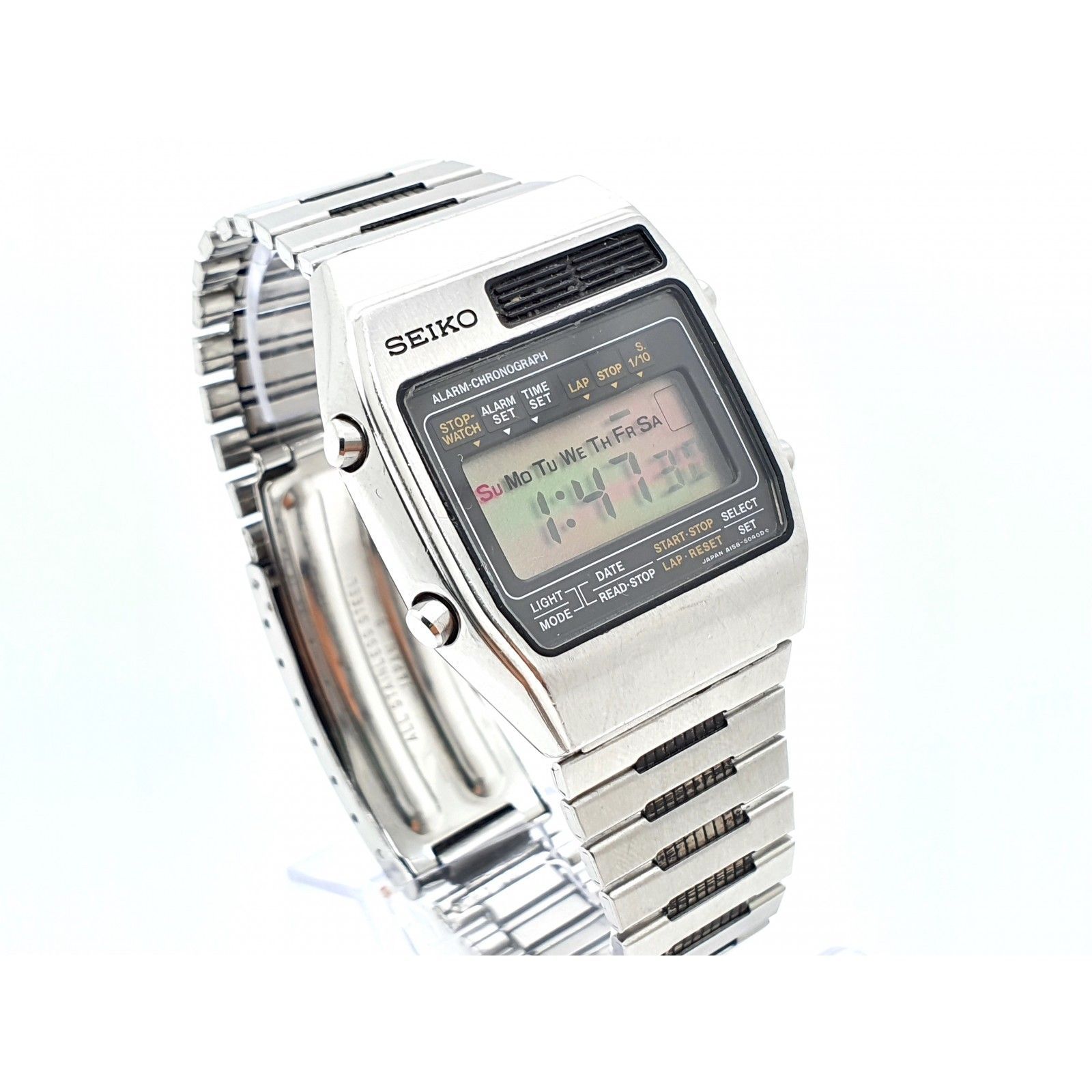 Reloj SEIKO A1585060 Vintage Quartz AlarmChronograph Japan de segunda