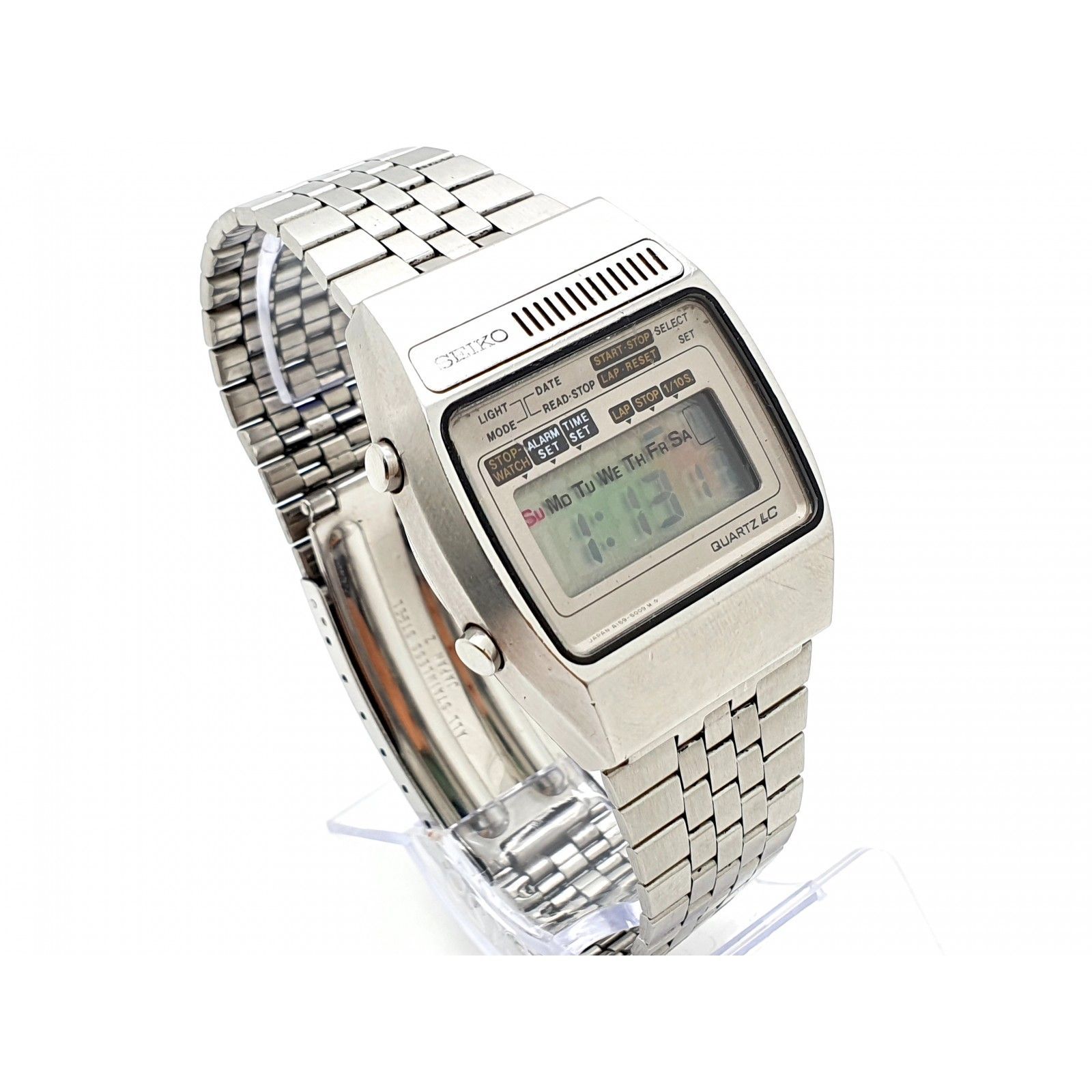 Reloj digital Seiko A1595009G Vintage Años 70 de segunda mano