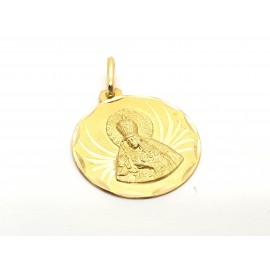 Medalla Virgen de Oro 18KT...