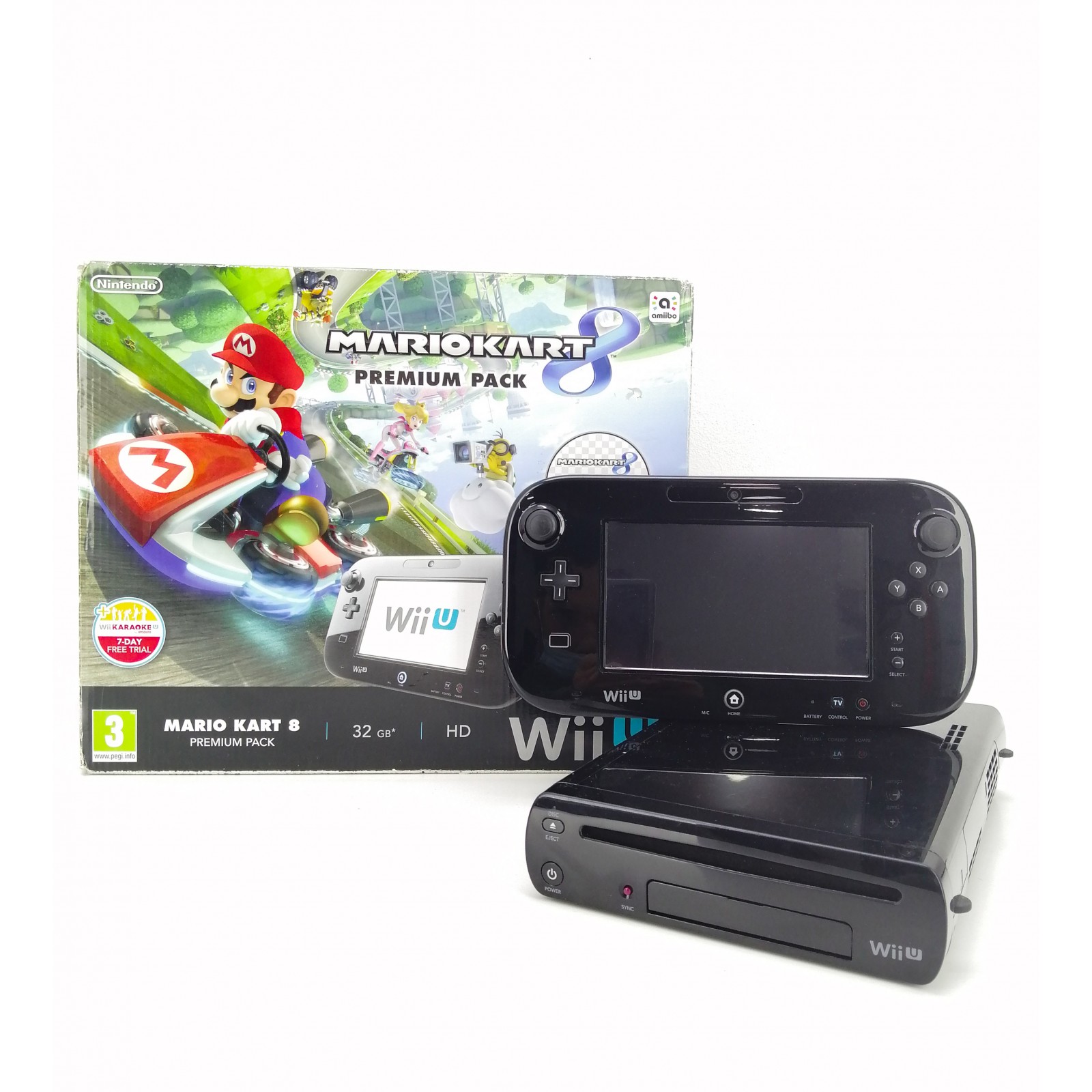 Nintendo Wii U usada con 2 juegos