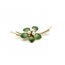 BROCHE DE ORO  18 KT 11 GR