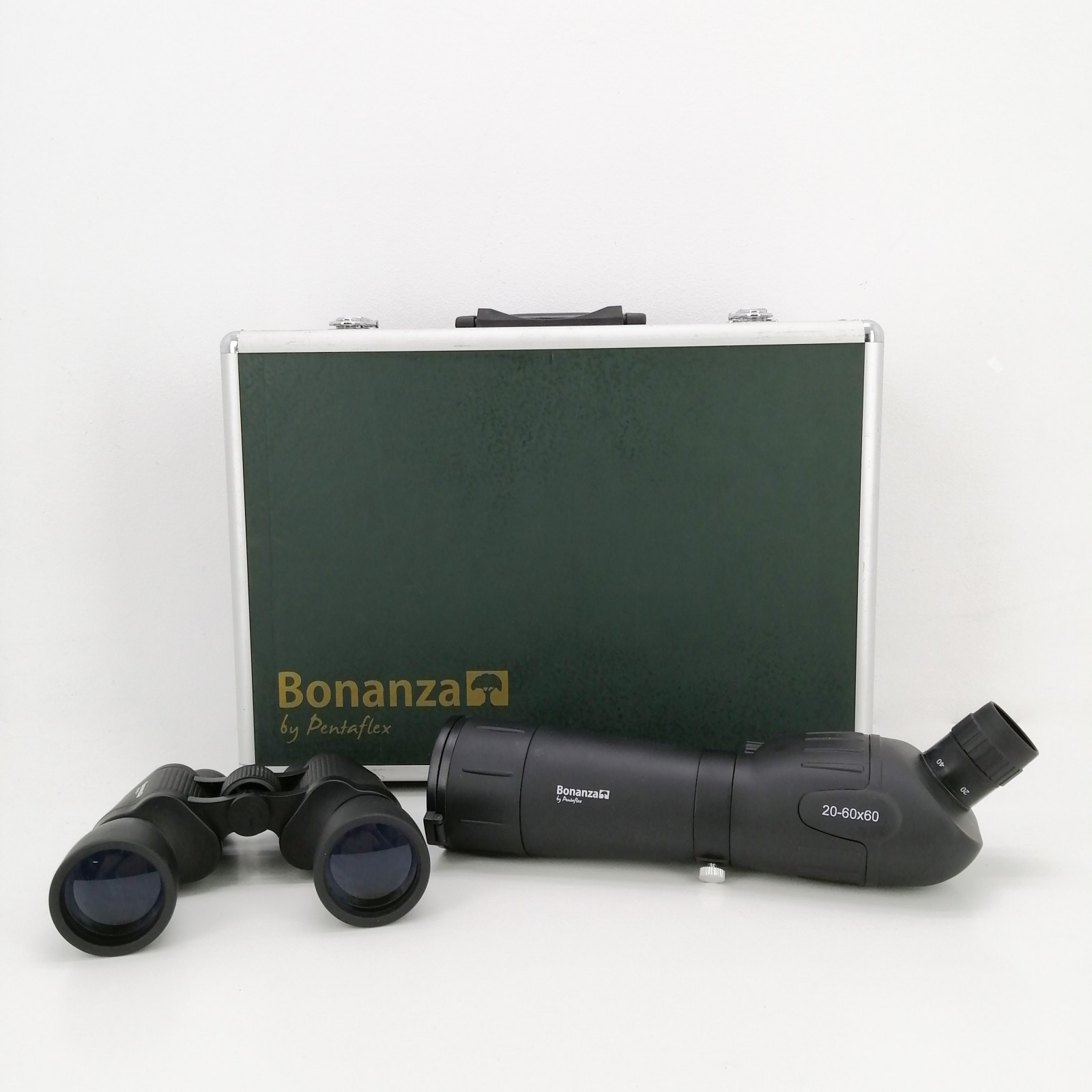 Kit telescopio 20-60x60 y prismaticos 10x50 terrestres Bonanza by Pentaflex segunda mano