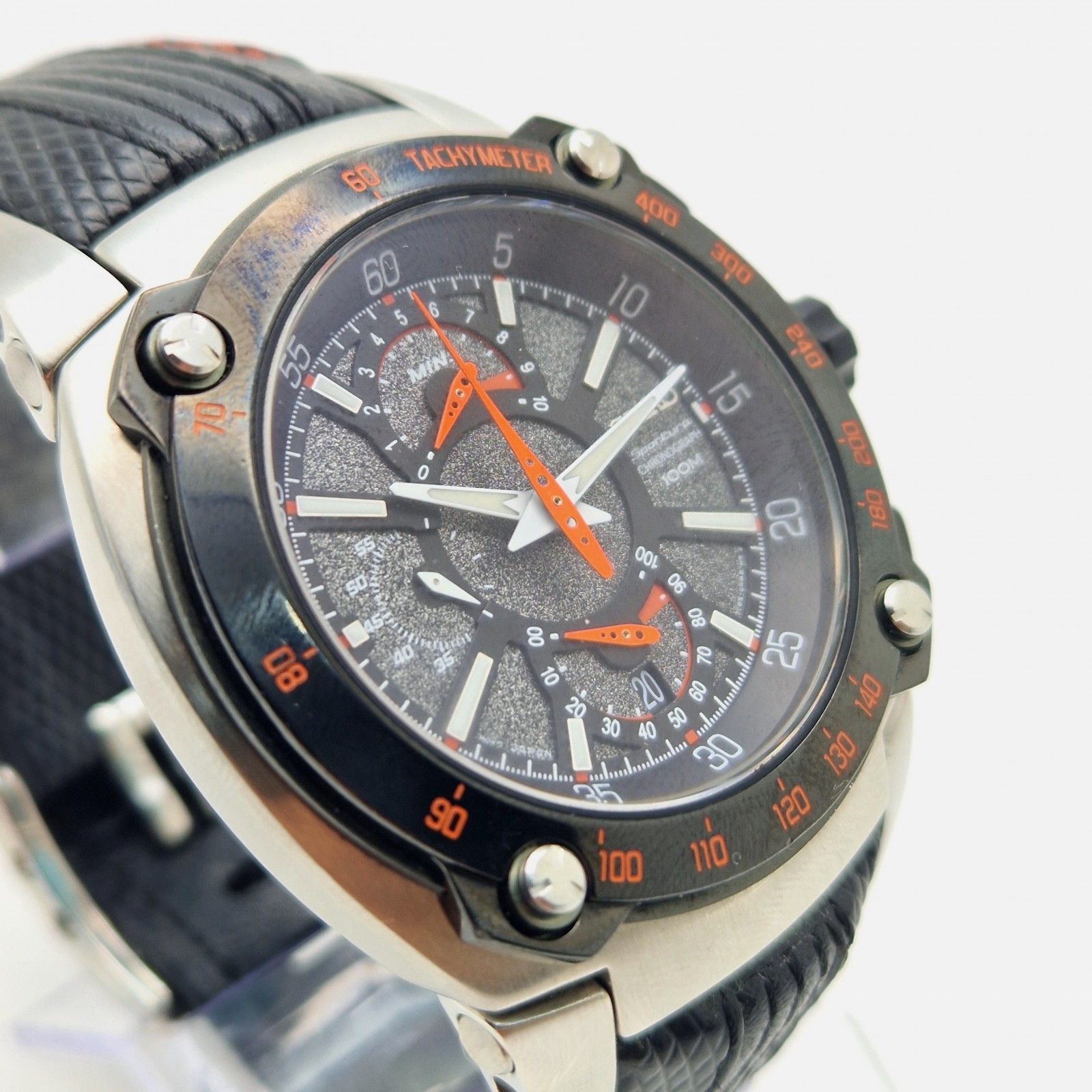 Reloj Seiko Sportura 100m de acero inoxidable de segunda mano