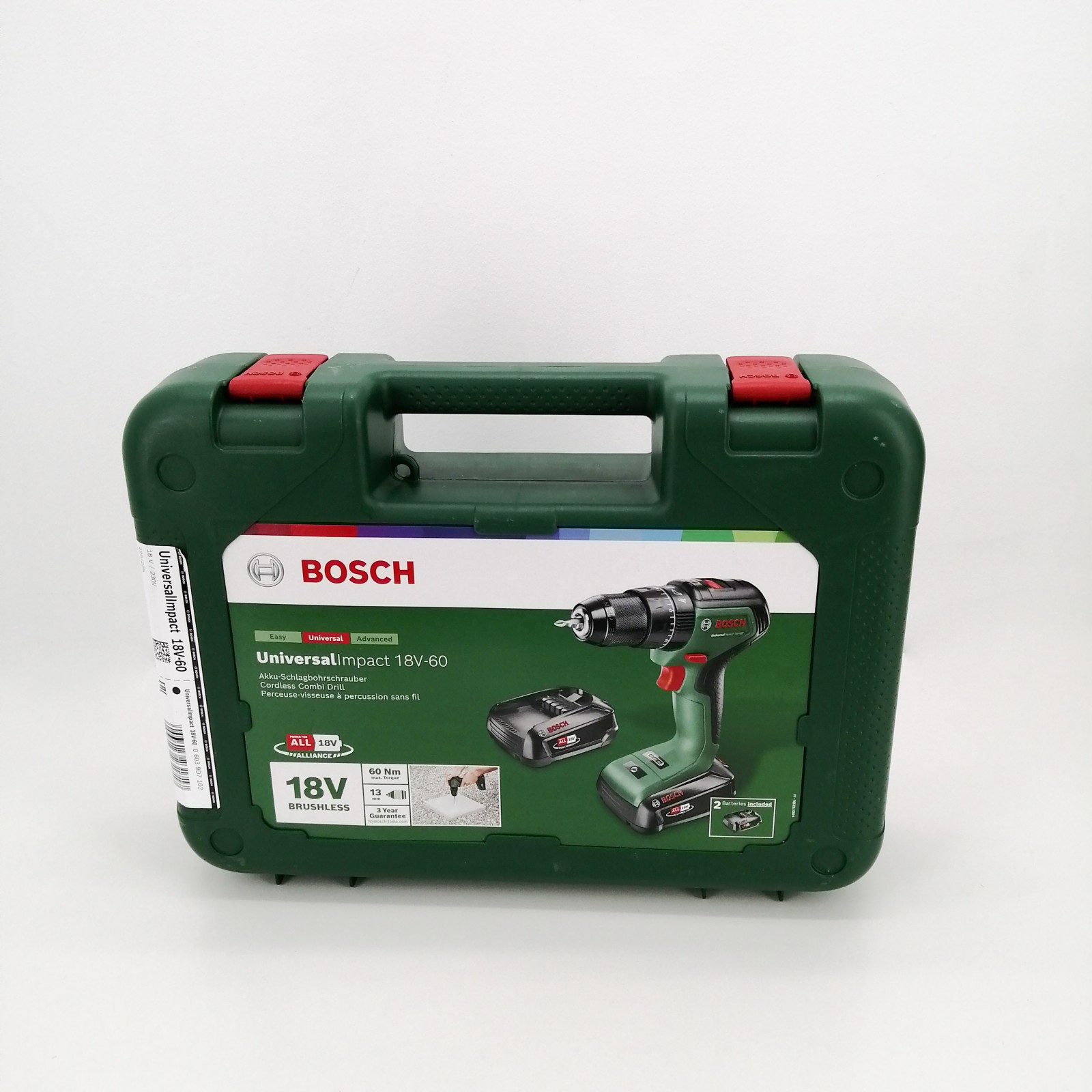 Taladro percutor a batería Bosch UniversalImpact 18V-60 (1 batería de 2,0  Ah) »