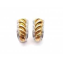 Pendientes de Oro Blanco 18...