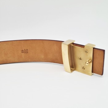 Cinturón LOUIS VUITTON Initiales en Cuero marrón LB0015 de segunda mano