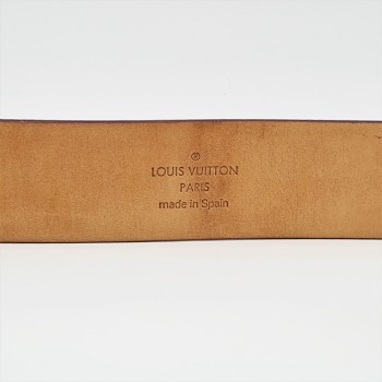 Cinturón LOUIS VUITTON Initiales en Cuero marrón LB0015 de segunda