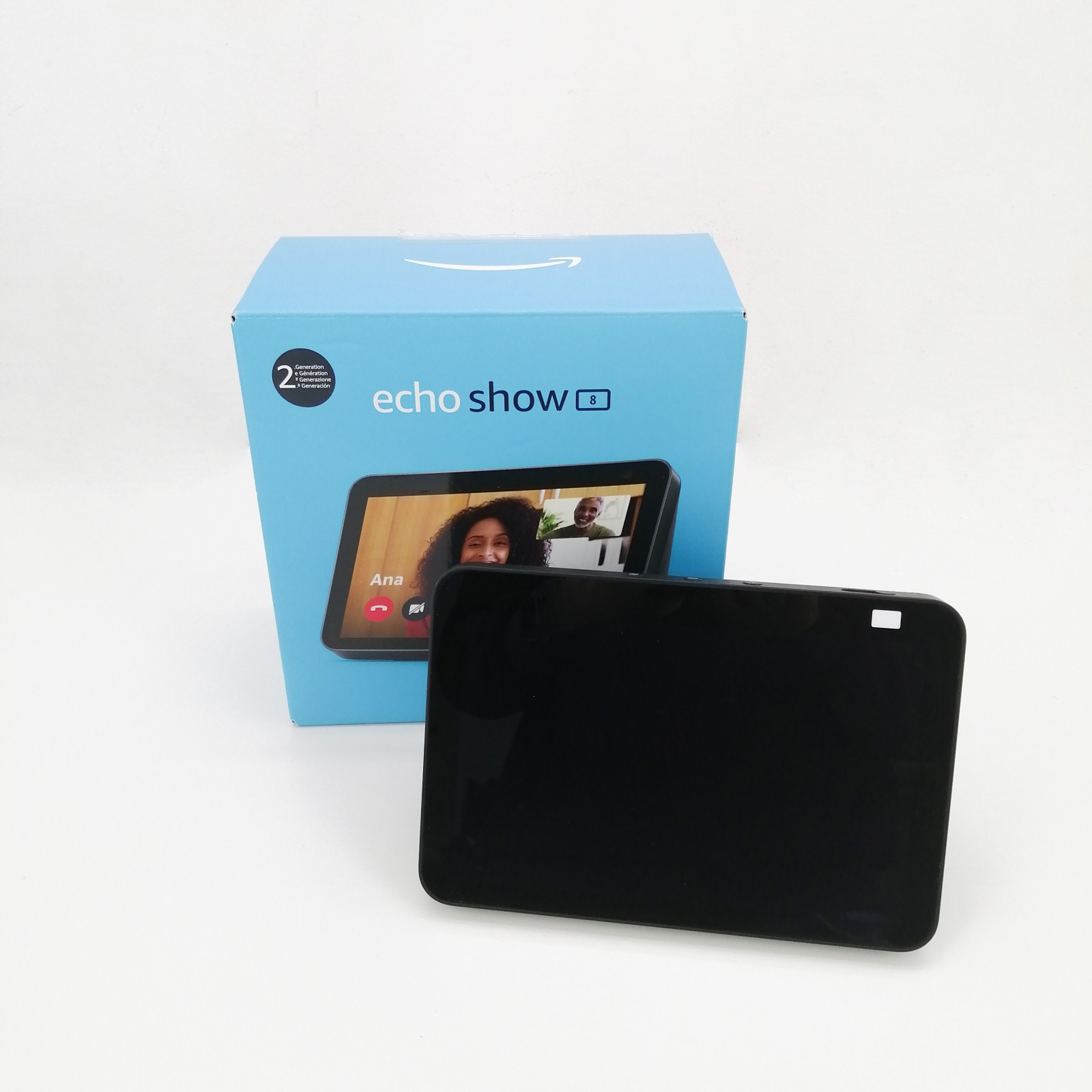 Echo Show 8 (2da gen), Alexa, Pantalla HD inteligente, Negro