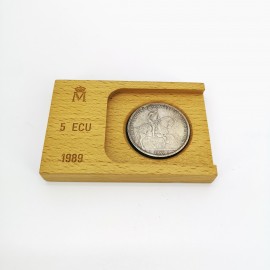 Moneda 5 ECU 1989 PLATA