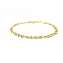 Pulsera Barbada de Oro 18 K...