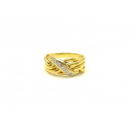 Anillo de Oro Bicolor 18 K...