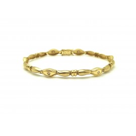 Pulsera Alterna de Oro 18 K...