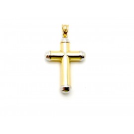 Cruz de Oro Bicolor 18 K...