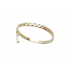 Pulsera de oro rígida 18 K...