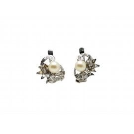 Pendientes de Oro Blanco 18...