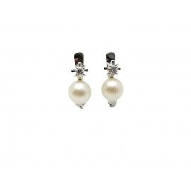 Pendientes de Oro Blanco 18...