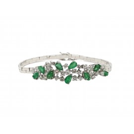 Pulsera de Oro Blanco 18...