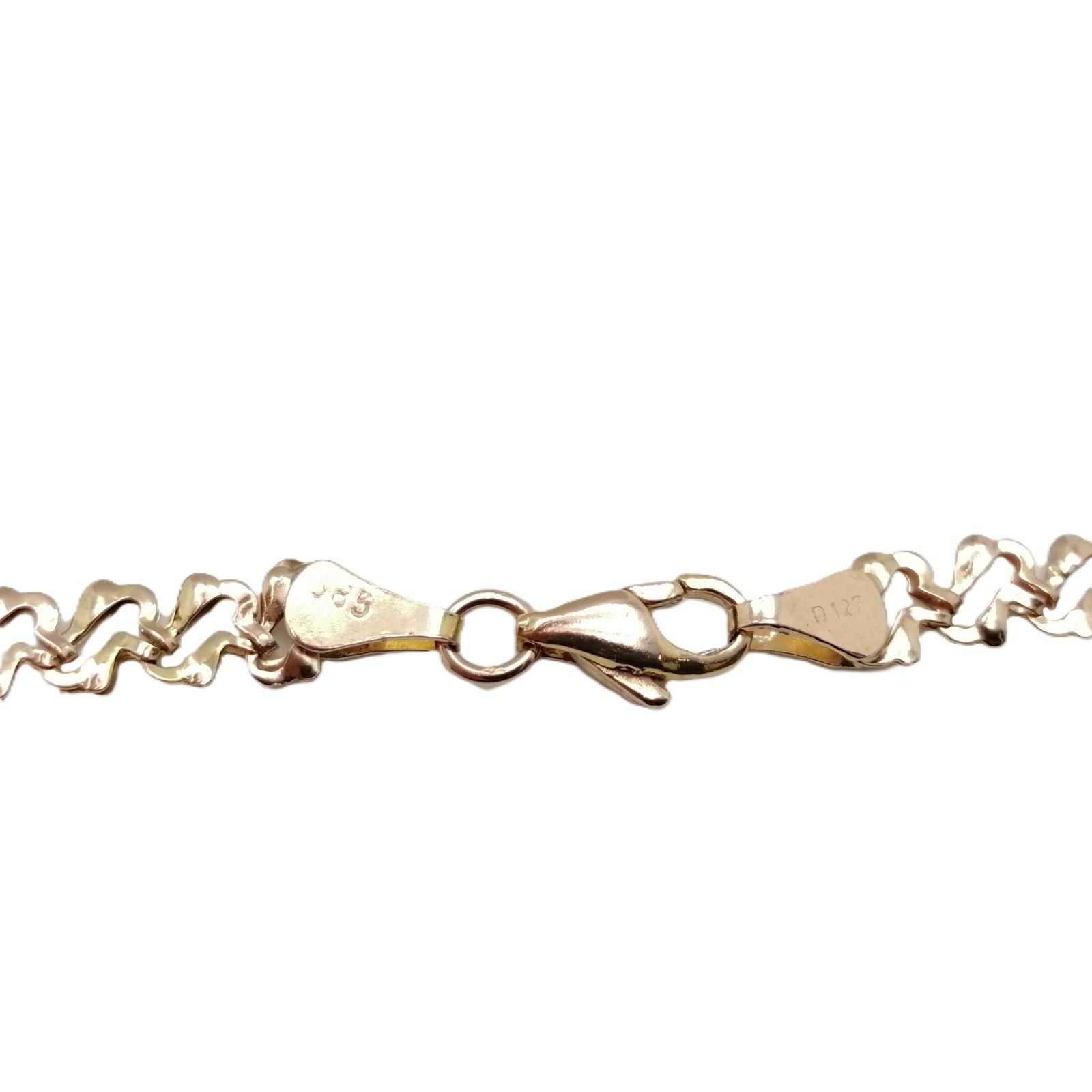 Collanina in oro bianco 14 ct a catenella, 0,6 mm, oro giallo, colore: Gold